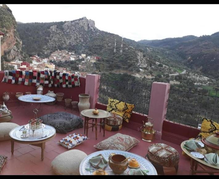 Maison d’hôte pour 2 personnes, avec vue et terrasse dans Moulay Idriss Zarhoun