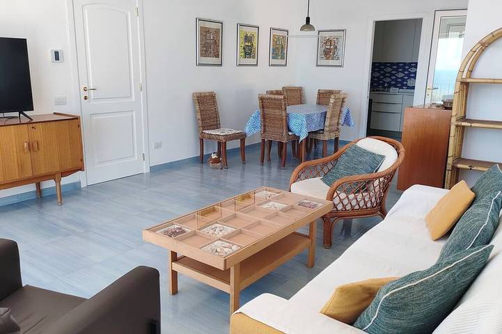 Villa mit spektakulärer Aussicht, in ruhiger Lage, sehr romantisch, in Spiaggia Fornillo, Positano