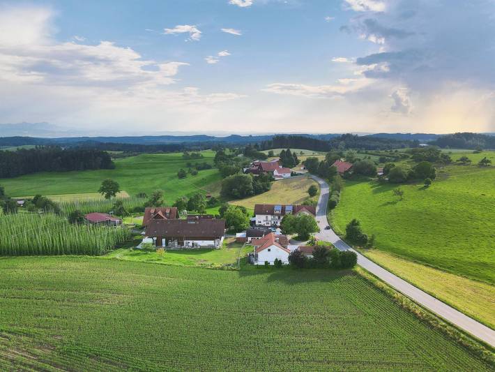 Ganze Ferienwohnung, Ferienhof Metzler - 1 Zi. Apartment Apfel in Bodnegg, Region Bodensee-Oberschwaben