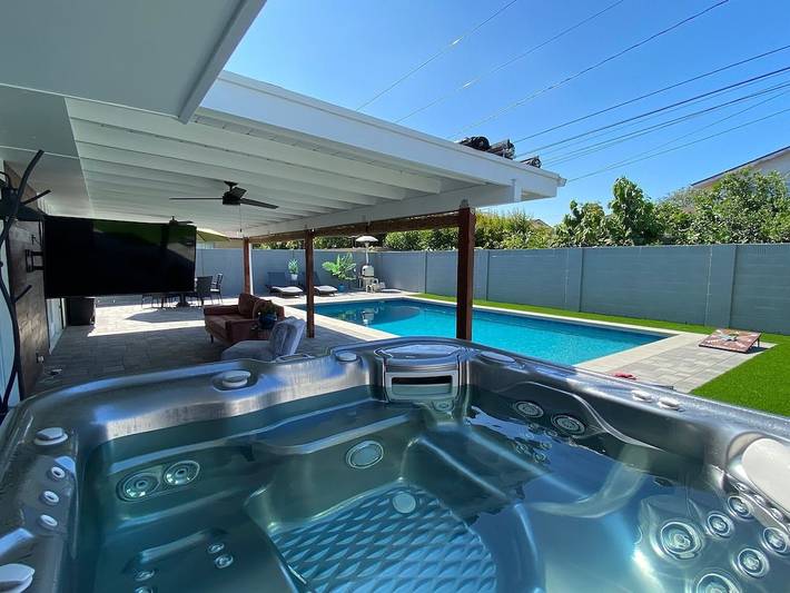Ferienhaus für 10 Personen, mit Whirlpool und Garten in Huntington Beach