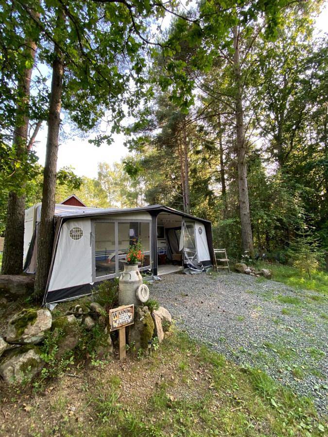 Camping voor 4 personen, met tuin en uitzicht in Zuid-Zweden