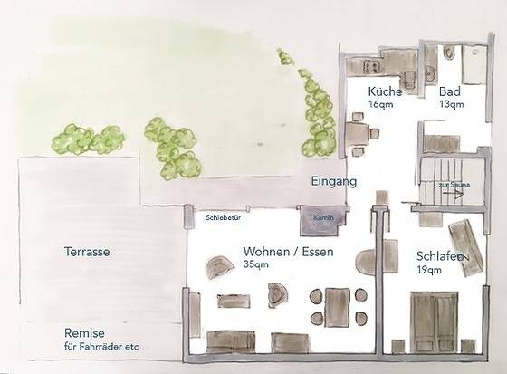 Ganze Ferienwohnung, Achterdeck mit Sauna in Eckernförde, Rendsburg-Eckernförde