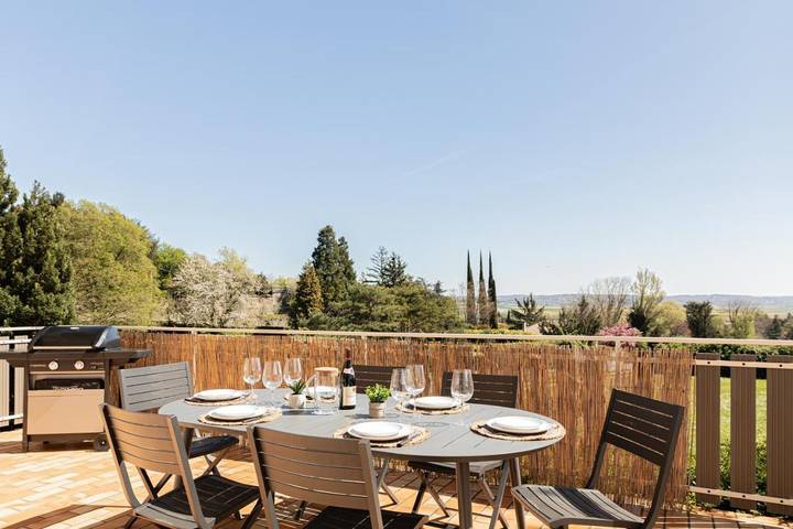 Maison de vacances pour 8 personnes, avec vue et terrasse