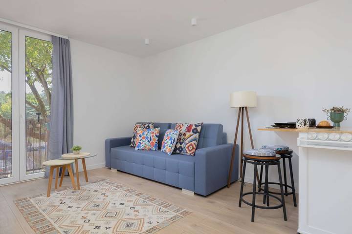 Studio dla 2 osób, z balkon/ taras w Bielany (Warszawa)