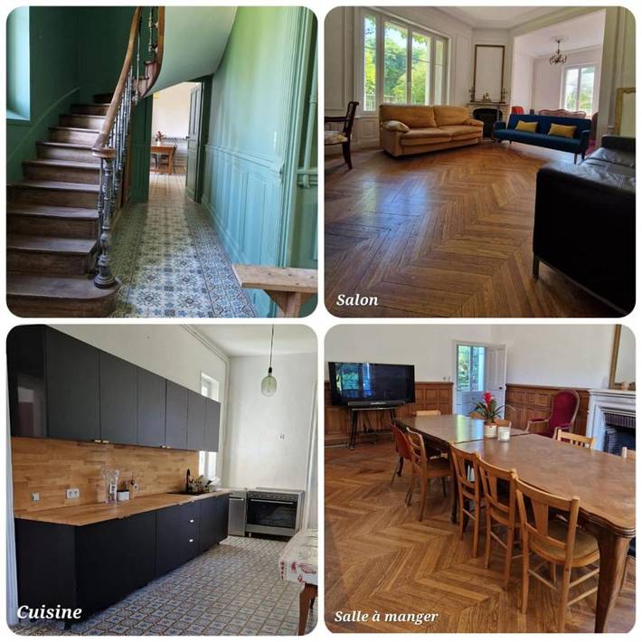 Location de vacances pour 12 personnes, avec jardin ainsi que vue et terrasse, animaux acceptés à Chabris - 4