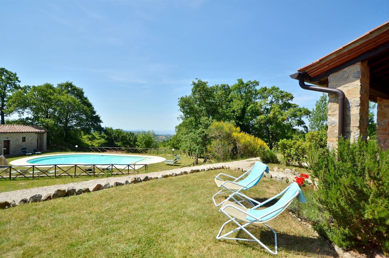 Ferienhaus "Villa Nespola" mit Waldblick, Gemeinschaftspool & Wlan in Roccalbegna, Grosseto Provinz