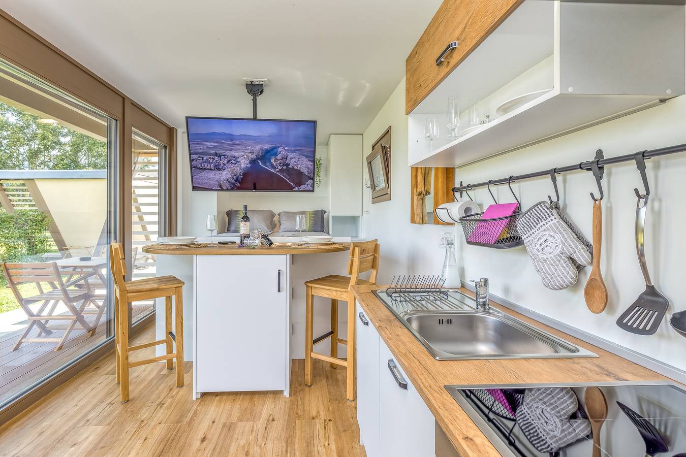 Riverside Suite Jure private beach in Slovenia