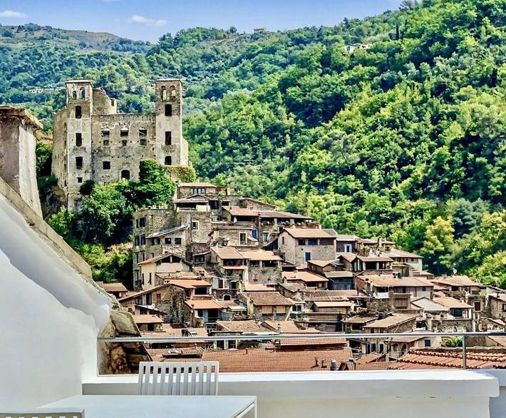 Appartement de vacances pour 10 personnes, avec Balcon ainsi que Terrasse et Vue