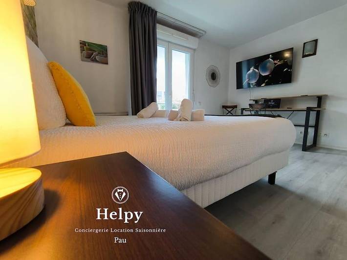 Gîte pour 2 personnes, avec Balcon à Idron