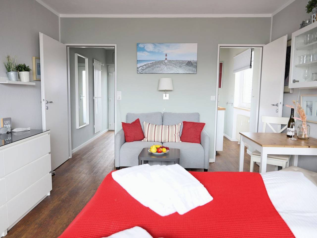 Ganze Wohnung, Gemütliches 1-Zimmer-Appartement mit Südbalkon in Westerland in Westerland, Sylt (Gemeinde)