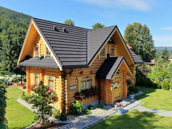 Willa dla 10 osób, z Taras i Ogród oraz Basen i Sauna w Brenna