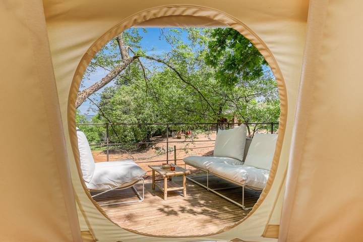 Tipi pour 2 personnes, avec terrasse à Roussillon - 3