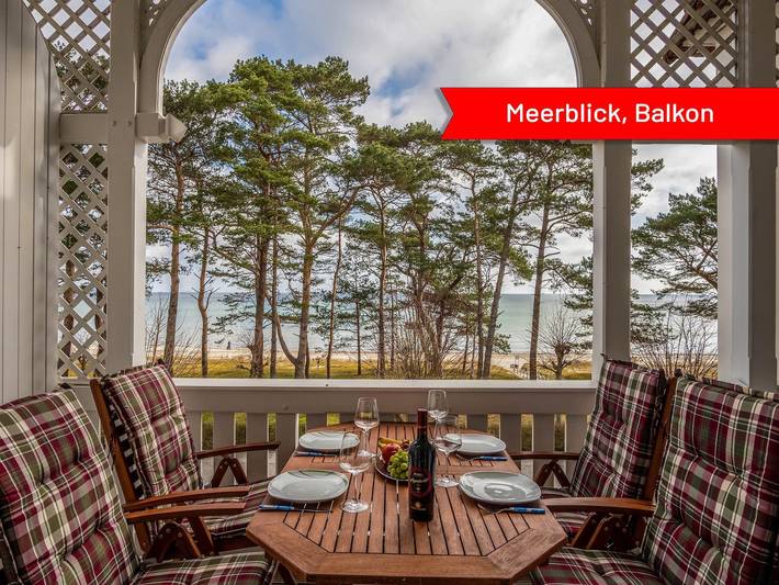 Ferienwohnung für 4 Personen, mit Balkon und Ausblick im Ostseebad Binz