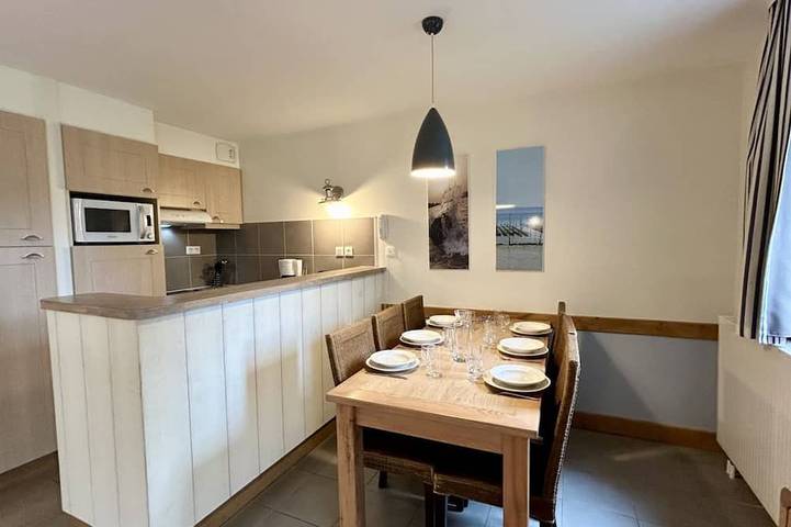 Gîte pour 6 personnes, avec terrasse dans Aquaclub de Belle Dune