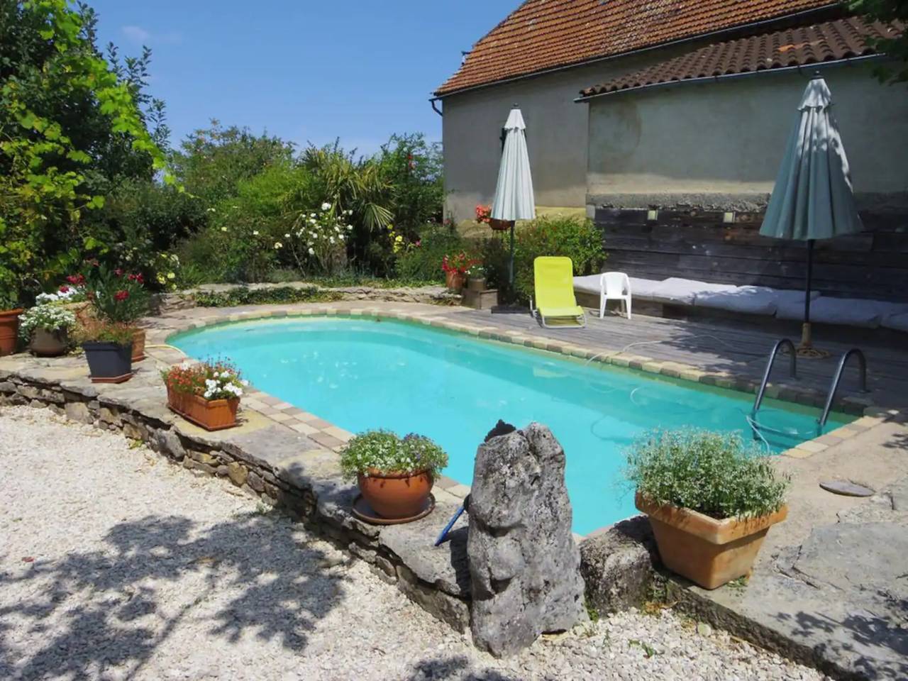 Casa de vacaciones 'Le Tonnelier' con piscina privada, terraza compartida y Wi-Fi in Limogne-En-Quercy, Macizo Central