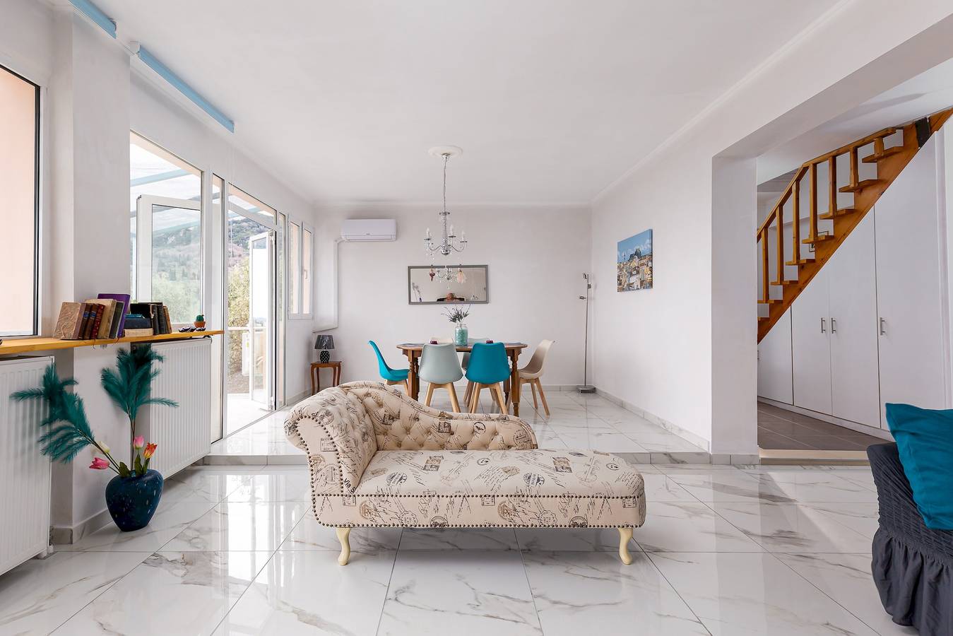 Casa vacanza per 7 persone con balcone in Benitses, Corfu, Corfù