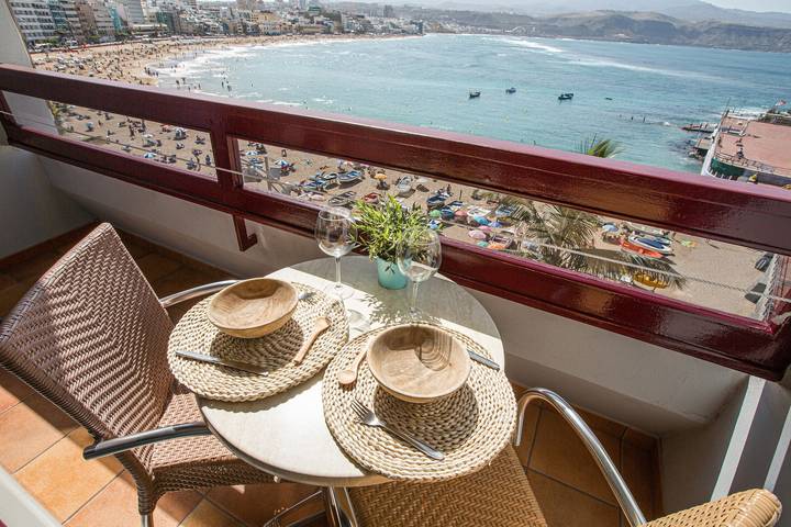 Apartamento entero, Casa de vacaciones "Studio con vistas al océano 40" con vistas al mar, terraza y Wi-Fi in La Isleta, Las Palmas de Gran Canaria