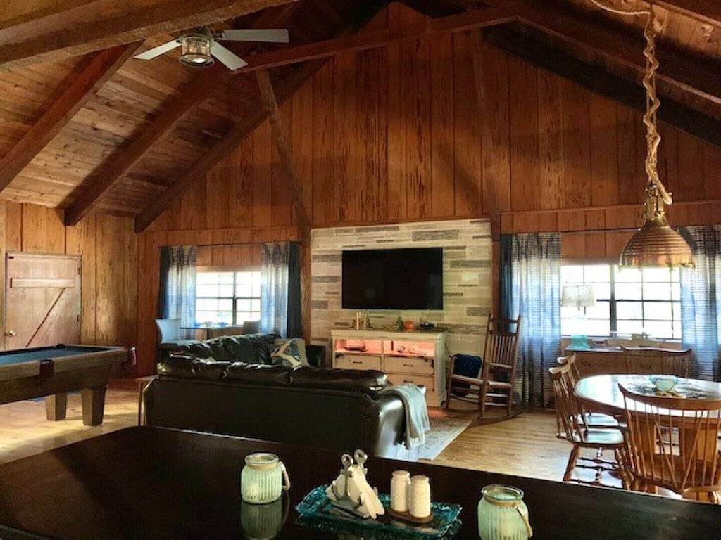 Rustic newly remodeled River House on working fish house property . Gulf access in Inglis, Levy County