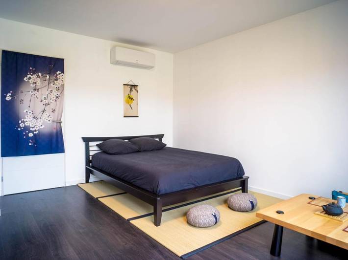 Maison de vacances pour 3 personnes, avec vue et jardin