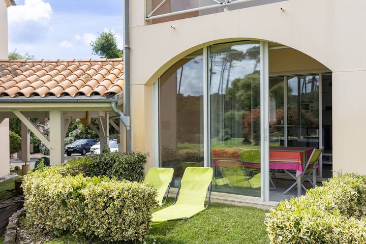 Apartamento entero, T3 con piscina climatizada, jardín privado y golf cerca – Moliets in Moliets-Plage, Moliets-et-Maa