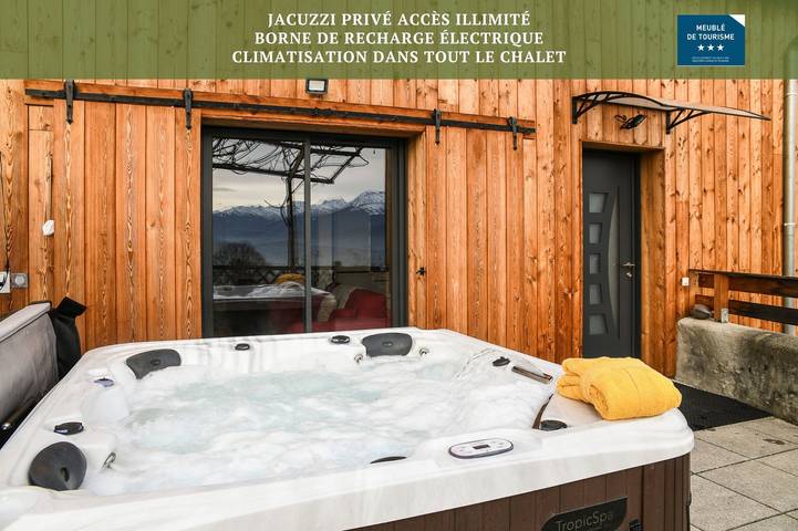 Chalet pour 6 personnes, avec Jacuzzi et Jardin