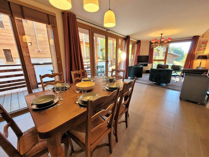 Appartement de vacances pour 6 personnes, avec balcon à Les Gets