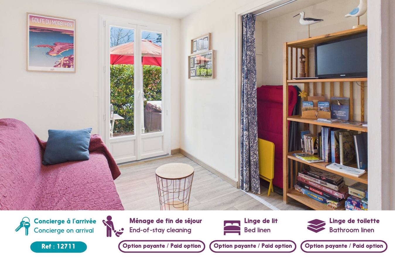 Maison pour 4 avec jardin et terrasse au calme in Sarzeau, Côte des Mégalithes