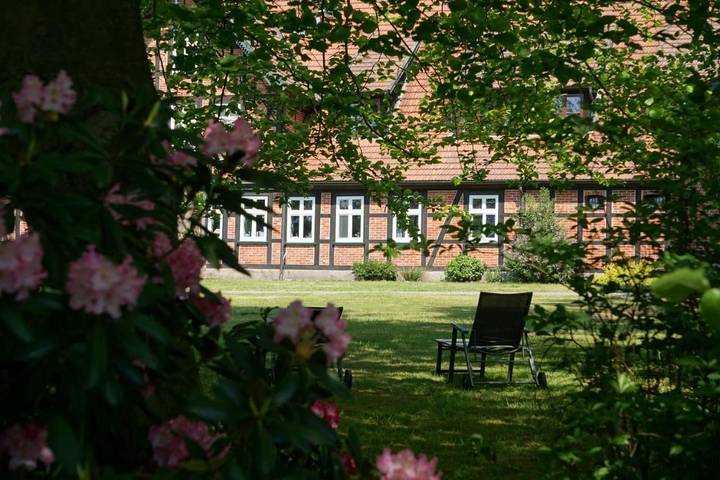 Ferienwohnung für 4 Personen, mit Terrasse und Garten sowie Ausblick in Bomlitz