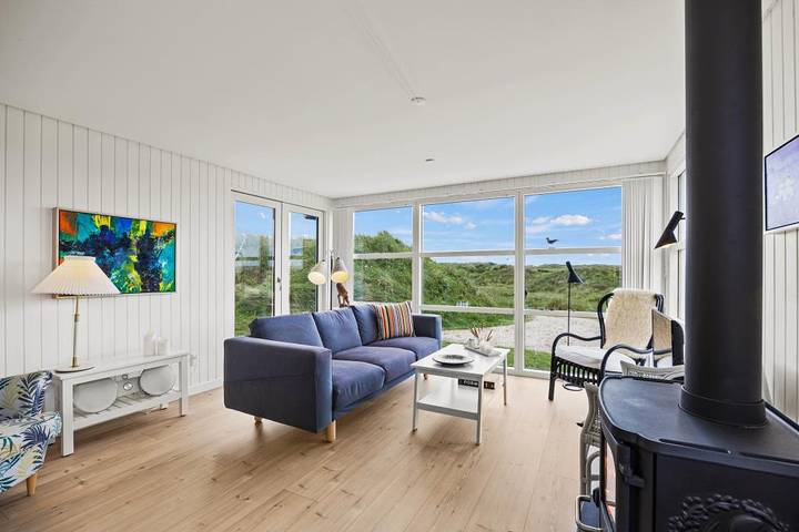 Ferienhaus mit Meerblick für 5 Personen, mit Balkon/Terrasse und Terrasse in Vejers Strand - 4