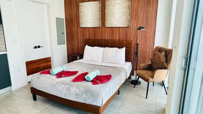 Loft voor 2 personen, met zwembad en terras in Miami