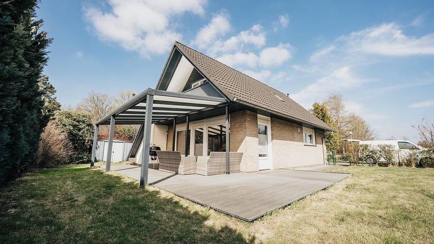 Ferienhaus für 4 Personen, mit Garten und Seeblick sowie Terrasse und Ausblick in Landkreis Rotenburg (Wümme)