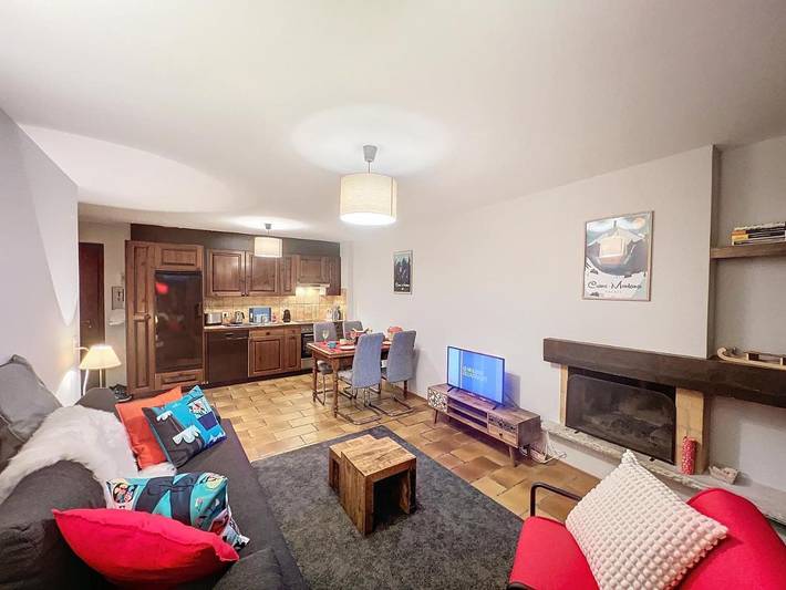 Gîte pour 6 personnes, avec sauna ainsi que balcon et vue, animaux acceptés à Icogne - 4