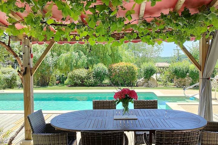Location de vacances pour 6 personnes, avec Terrasse et Jardin à Razac-de-Saussignac
