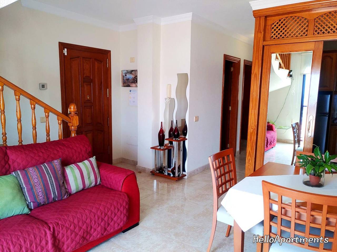 Entire apartment, Duplex in central Los Cristianos 50m from the beach with solarium in Los Cristianos, Arona