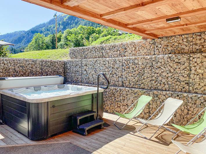 Chalet für 15 Personen, mit Sauna und Terrasse sowie Garten und Ausblick in Châtel - 2