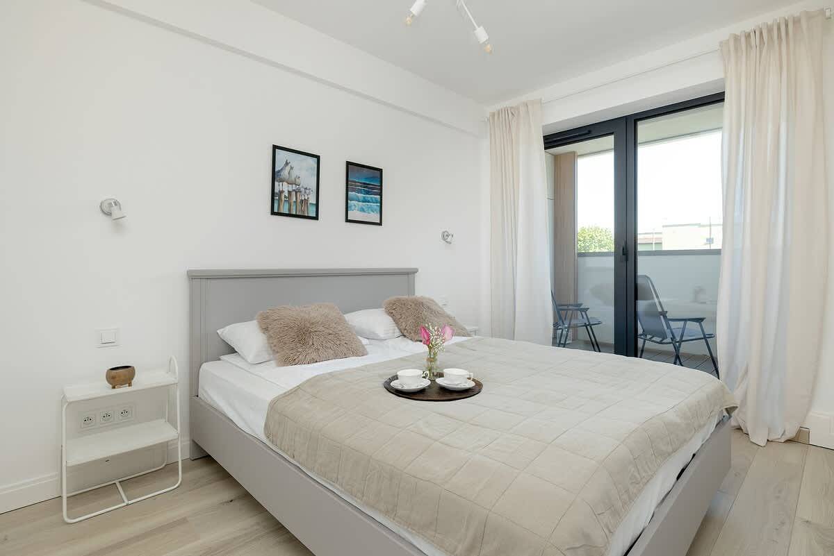 Ganze Wohnung, Ferienwohnung für 4 Personen mit Garten in Darłówko, Darłowo