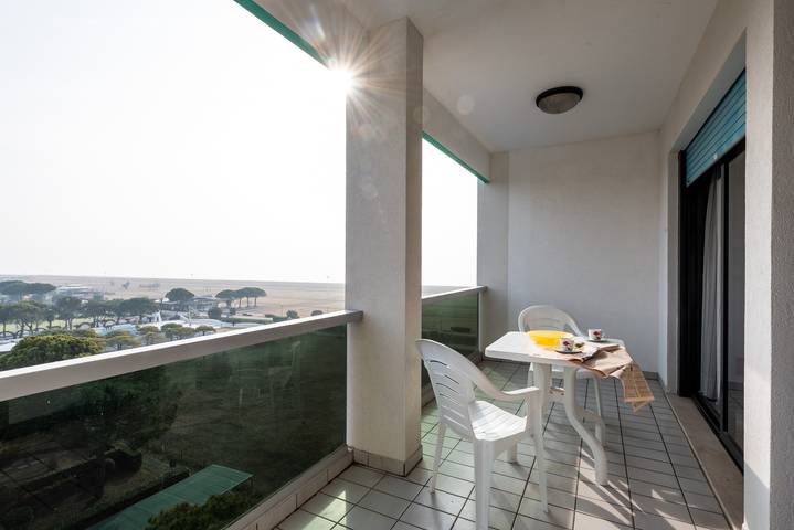 Ferienwohnung für 5 Personen, mit Balkon/Terrasse und Meerblick, mit Haustier in Bibione
