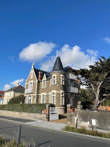 Gîte pour 4 personnes, avec balcon et vue dans Grande plage de Tharon