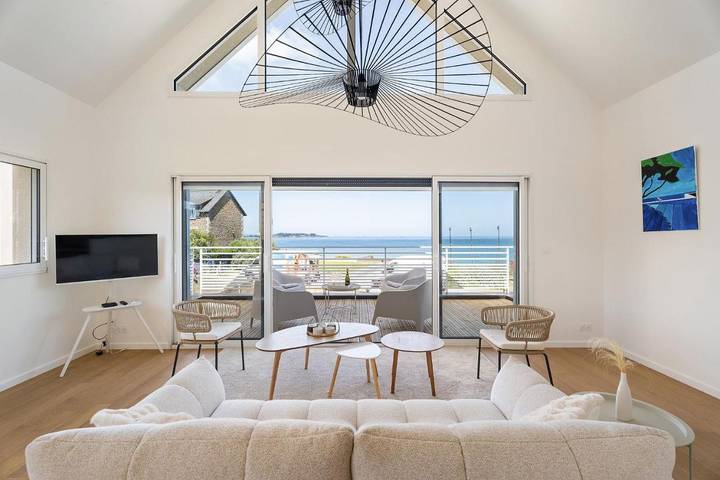 Location de vacances pour 6 personnes, avec Terrasse ainsi que Jardin et Vue dans Plage Saint-Sieu (Lancieux)