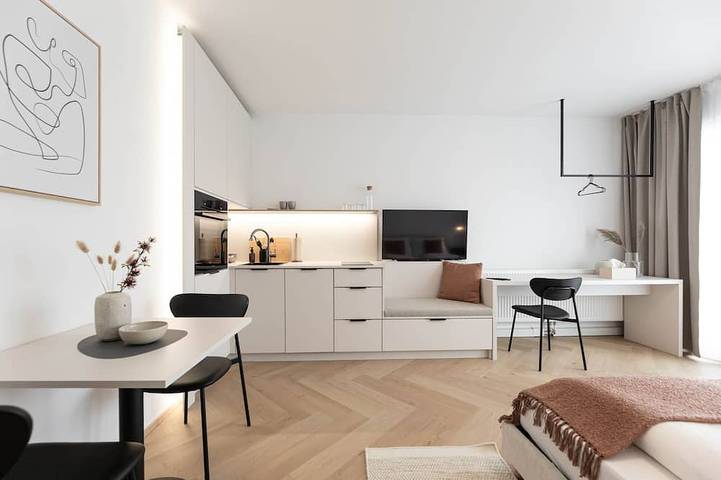 Ganze Wohnung, Top 1 Modernes Studio nahe der Therme Bad Schallerbach in Bad Schallerbach, Bezirk Grieskirchen