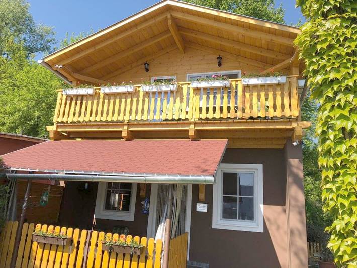 Dom dla 7 osób, z Balkon i Taras oraz Ogród i Widok na jezioro w Baja