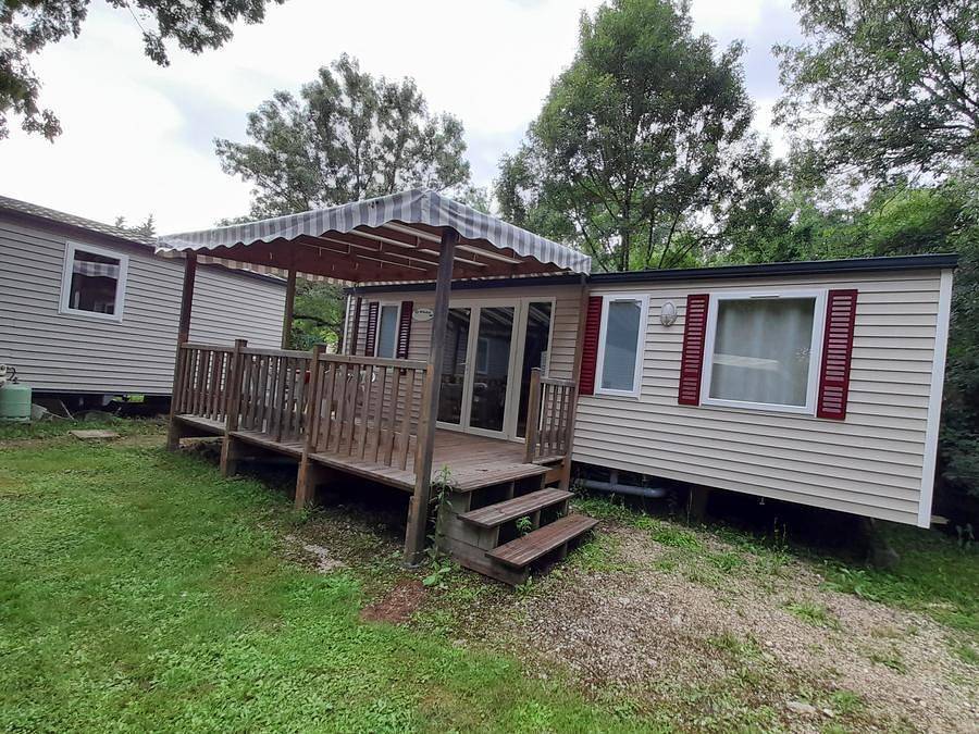 Camping Le Nizour - Mobilheim 6 personen - Schmetterling - 3 Schlafzimmer in Sireuil, Charente