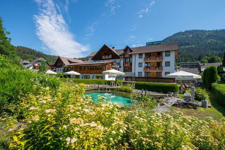 Hotel für 4 Personen, mit Balkon und Terrasse sowie Whirlpool und Garten in Gitschtal