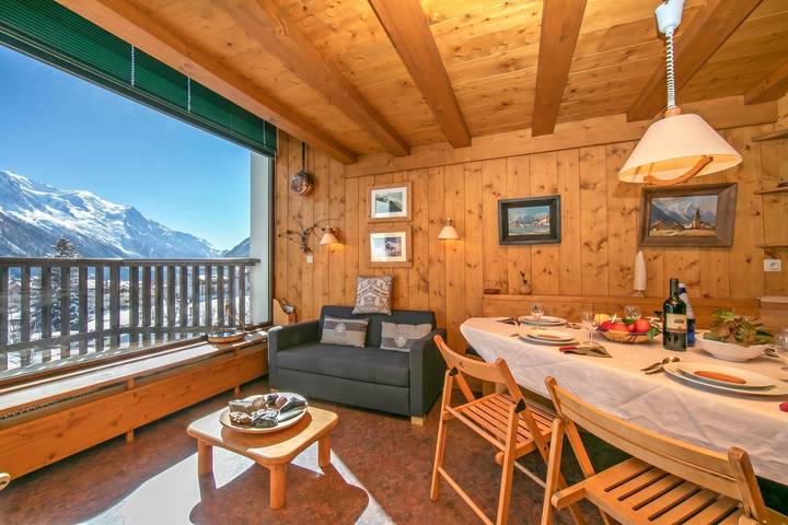 Ganze Wohnung, Ferienwohnung für 4 Personen mit Kinderpool in Argentière, Chamonix