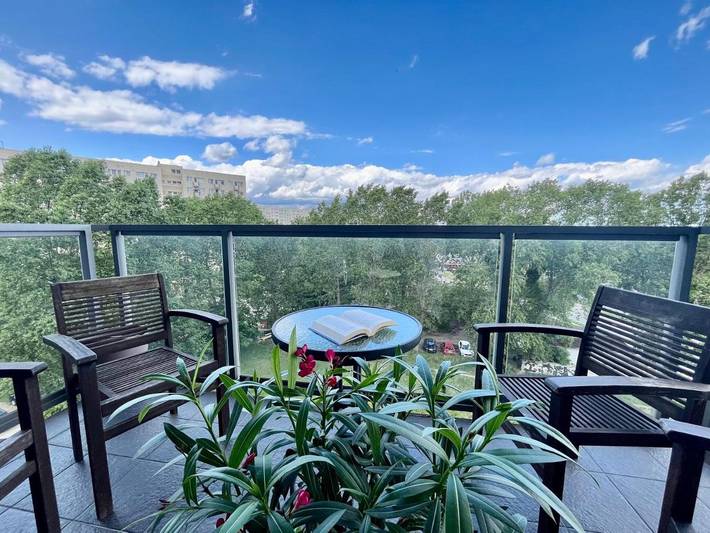 Apartament wakacyjny dla 4 osób, z Balkon i Taras oraz Widok w Jelitkowo