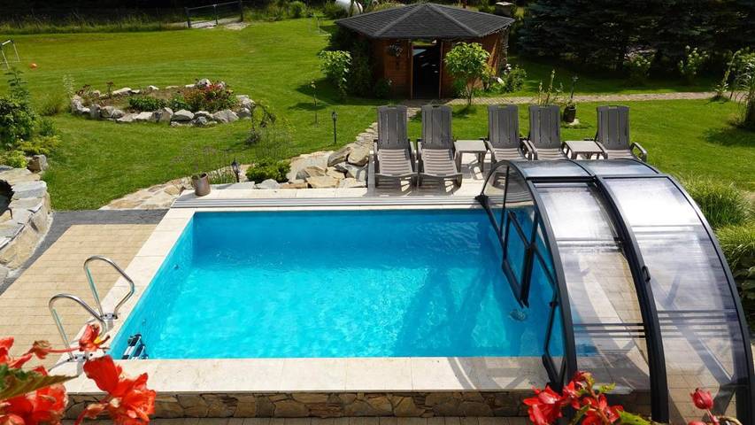 Dom dla 15 osób, z Taras i Ogród oraz Basen i Sauna w Istebna
