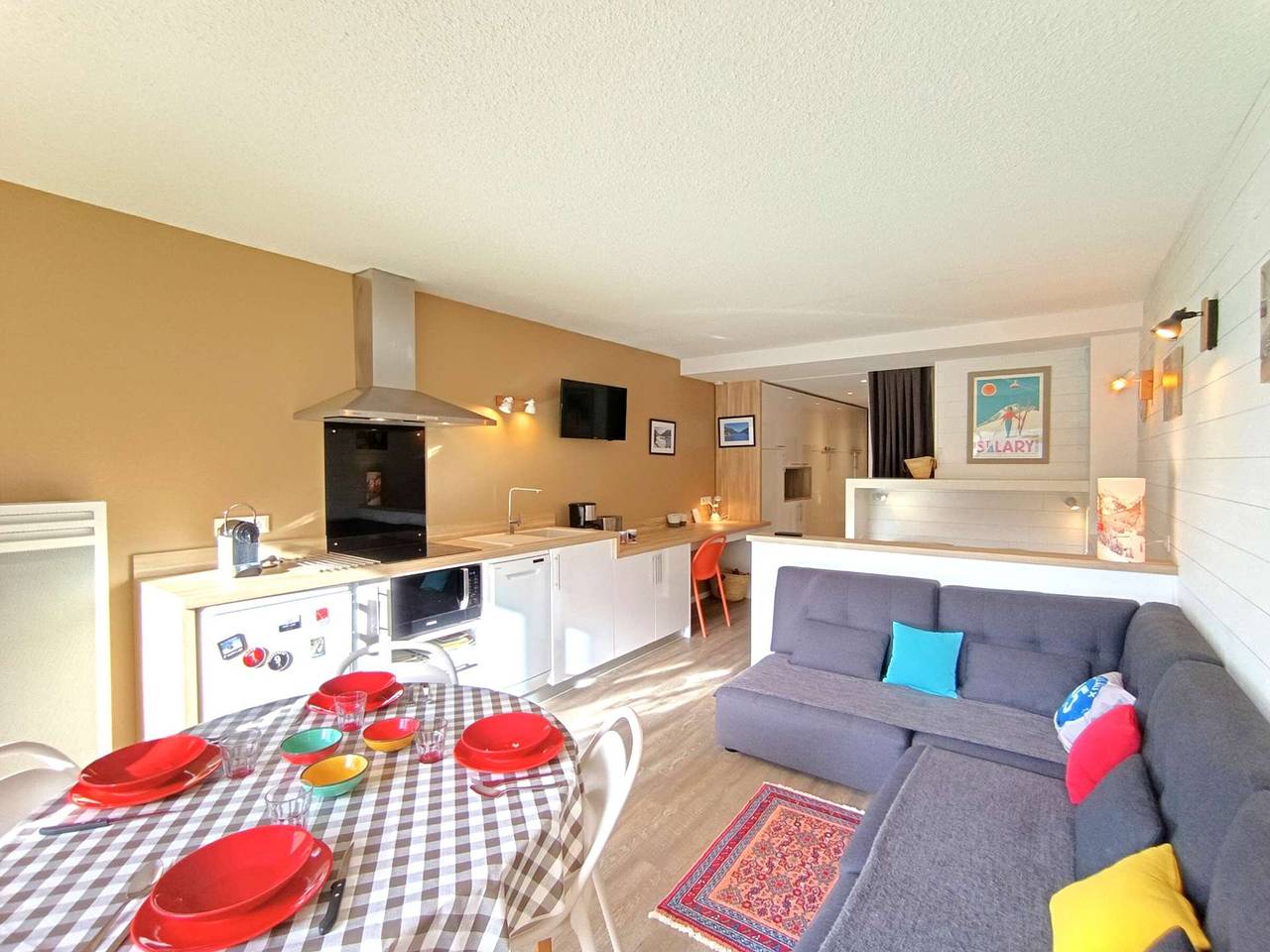 Studio entier, Studio cosy pour 4 pers. à Saint-Lary-Soulan, balcon, parking, lave-linge in Saint-Lary-Soulan, Parc national des Pyrénées