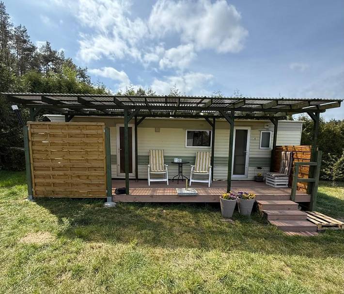 Glamping dla 5 osób, z ogród i widok oraz taras na Wielkopolska