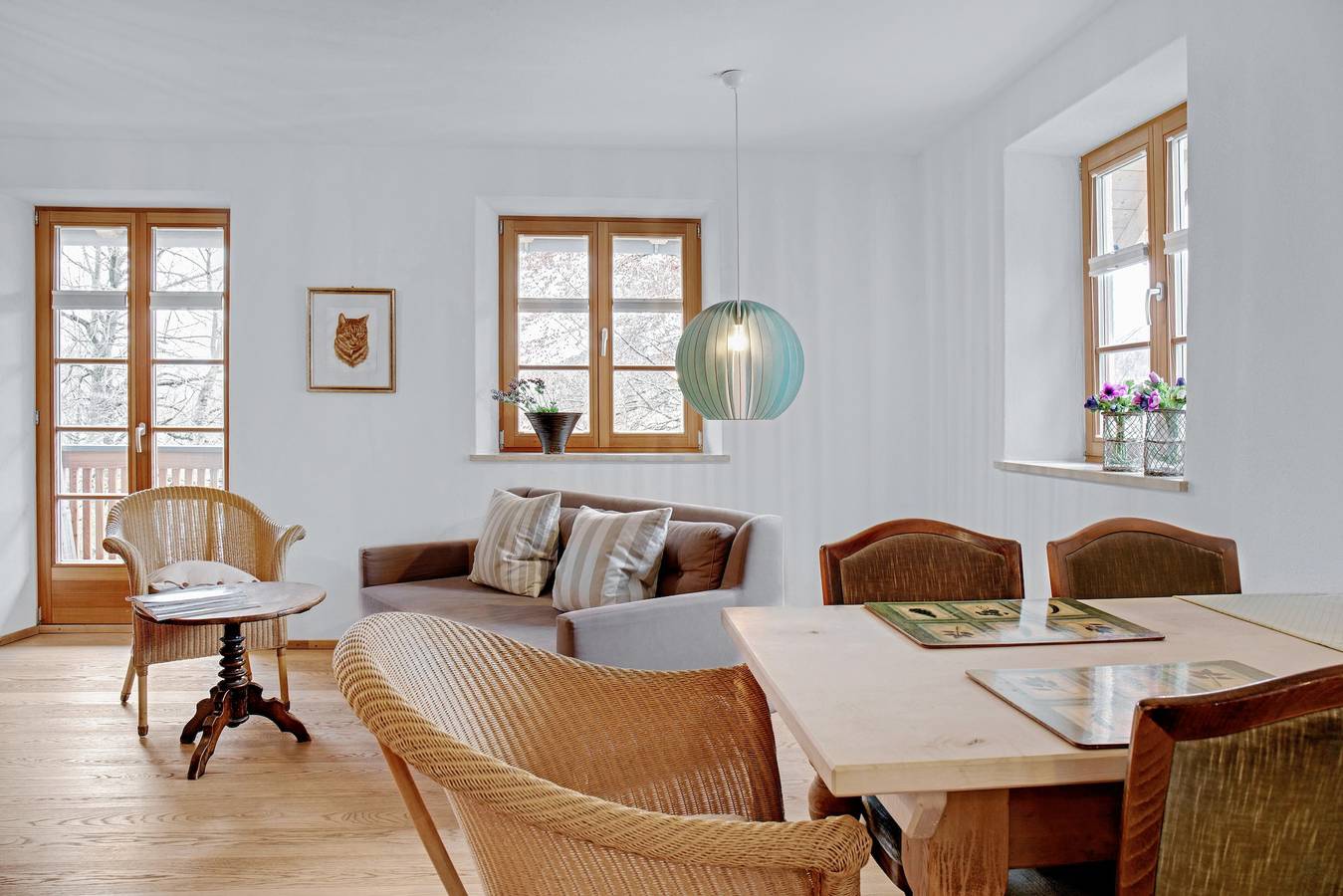 Appartement entier, Charmant appartement "Ferienwohnung Eiche" avec vue sur la montagne, Wi-Fi in Bad Tölz, Tölzer Land