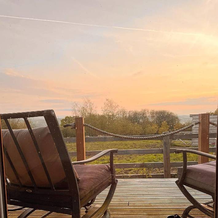 Camping für 2 Personen, mit Ausblick und Sauna sowie Terrasse und Garten, mit Haustier in Devon